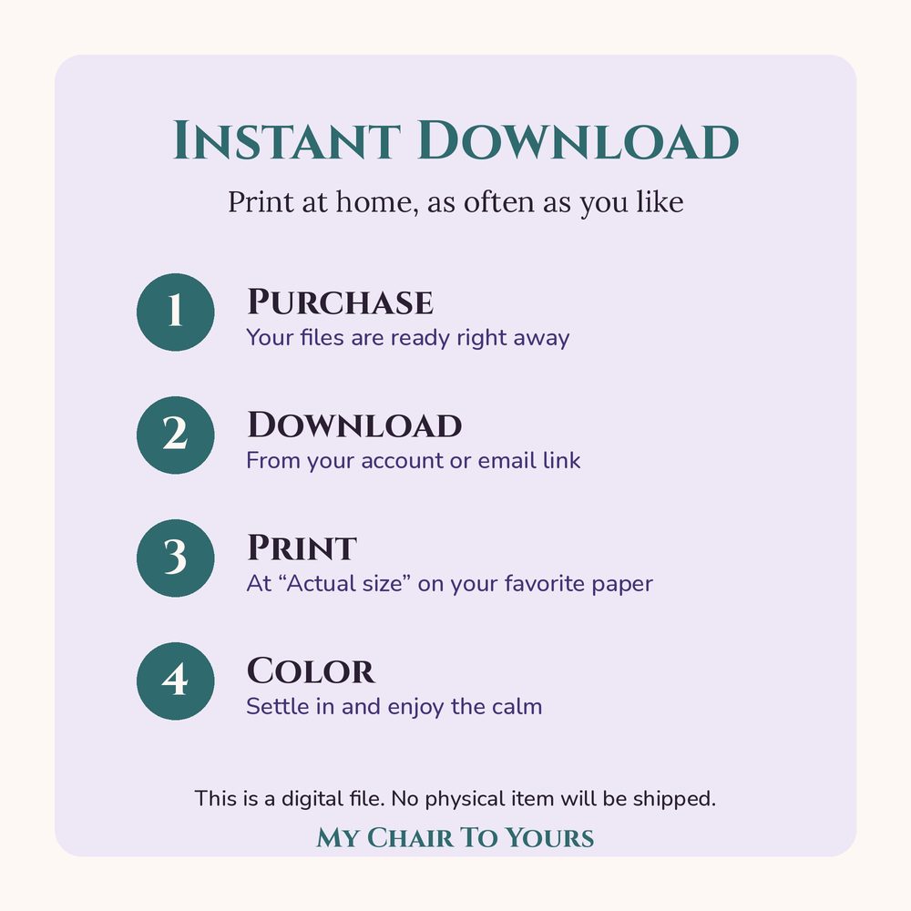 A look inside Serene Coloring Book, page preview 2
